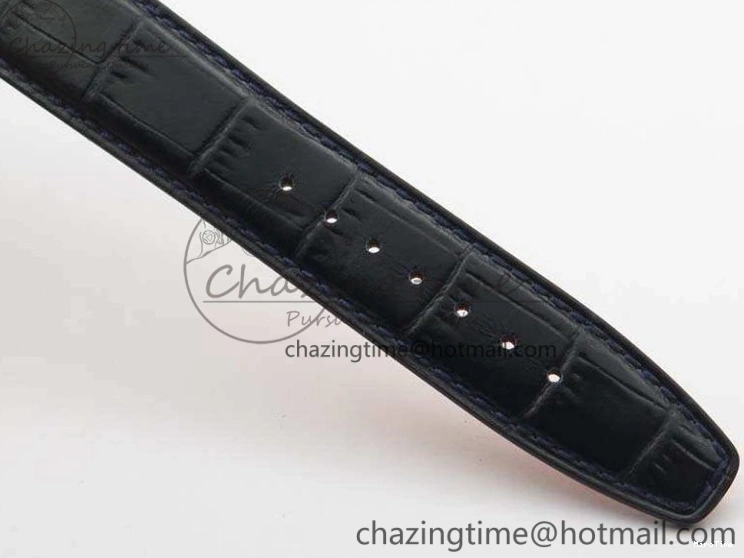 MIROTIME 0714 MoistureWicking Da Vinci IW356601 SS MKF 1:1 Best Edition Blue Dial On Black Leather Strap A 7233